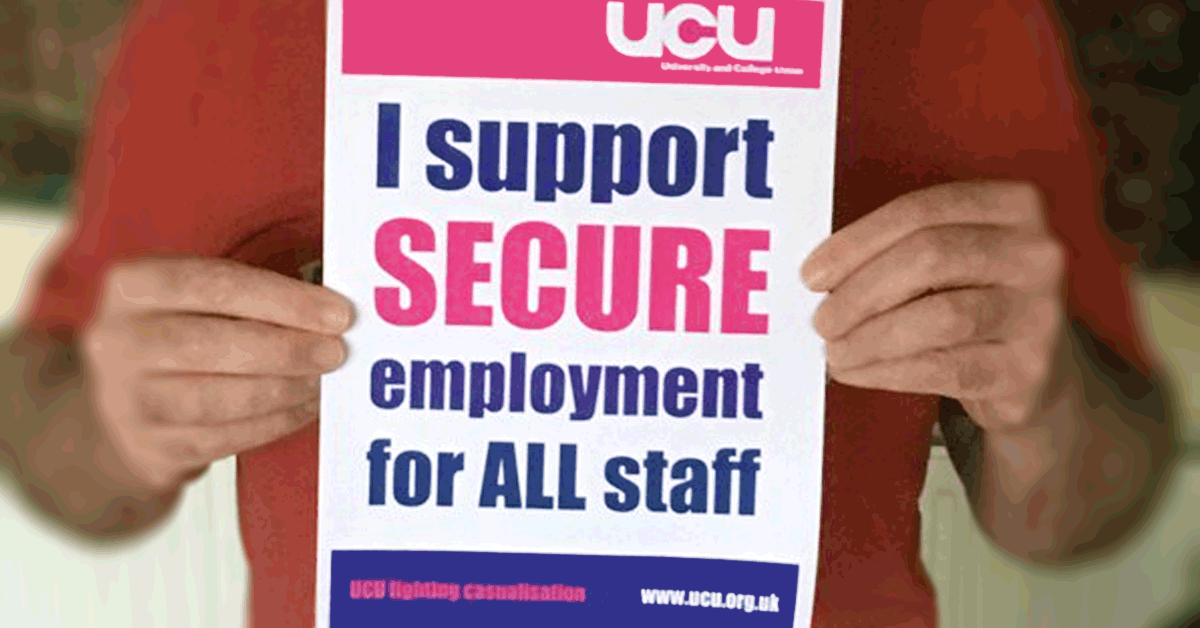 I support secure employment
